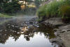 The Farmington River on a misty, chilly mid-August Morning