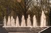 Water Fountains in front of the Naval Memorial