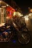 Motorcycles at Bourbon and St. Peter Street