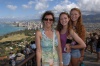 Mom, Lauren, and Meagan atop Diamond Head